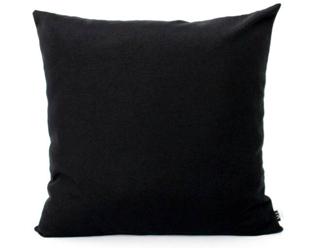 Black Pillow Cotton Cover All Sizes, Home Gifts For You - image 1