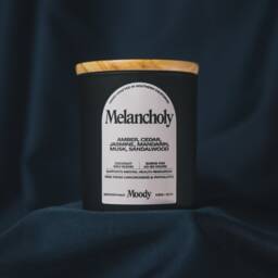 Melancholy - Amber, Cedar, Jasmine, Mandarin, Musk, Sandalwood Candle Coconut Wax Wood Wick - thumbnail 1