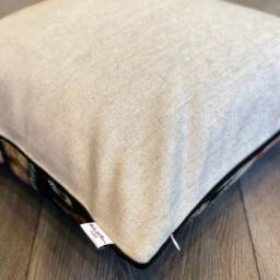 Sealife Velvet Ikat Pillow Cover - Decorative Cushion For Sofa Or Bed - thumbnail 3