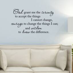 Vwaq The Serenity Prayer, God Grant Me The To Accept Things I Cannot Change Wall Decal Vwaq-1721 - thumbnail 1