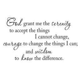 Vwaq The Serenity Prayer, God Grant Me The To Accept Things I Cannot Change Wall Decal Vwaq-1721 - thumbnail 2