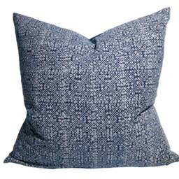 Hmong Indigo Batik Pillow Cover - Hill Tribe Ethnic Cushion - 20x20 - thumbnail 2