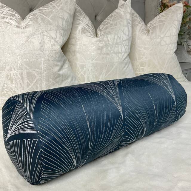 "Art Deco Bolster Cushion - 16"" X 6" - image 1