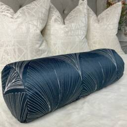 "Art Deco Bolster Cushion - 16"" X 6" - thumbnail 1