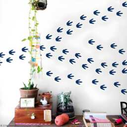 Dinosaur Footprint Wall Decals For Kids Bedroom, Placeable As Stickers The Way You Want/V2 - thumbnail 3