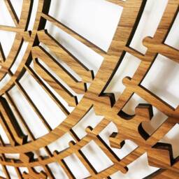 Handmade Wooden Silent Big Ben Wall Clock Up To 90cm in Oak, Cherry Or Walnut - Silver Gold Hands - thumbnail 2