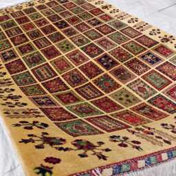 Handmade Afghan Wool Rug 10.3 X 6.8 Ft, Oriental Ayni Design - thumbnail 3