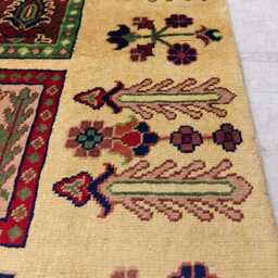 Handmade Afghan Wool Rug 10.3 X 6.8 Ft, Oriental Ayni Design - thumbnail 4
