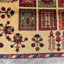 Handmade Afghan Wool Rug 10.3 X 6.8 Ft, Oriental Ayni Design - thumbnail 2