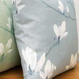 Laura Ashley Magnolia Grove Grey Cushion, Double Sided, Handmade With A Zip Fastening - thumbnail 3