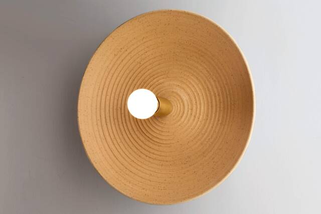 Flush Ceiling Light - Mount Mid Century Modern Decor Dome Lighting Rustic Home Spiral - image 1