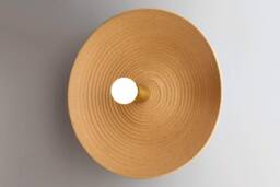 Flush Ceiling Light - Mount Mid Century Modern Decor Dome Lighting Rustic Home Spiral - thumbnail 1