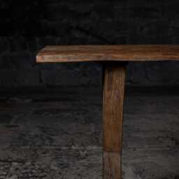 Reclaimed Wood Console Table Rustic Bleach Finish Entryway Table - thumbnail 3