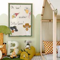 Silly Goose - Toddler Poster Playroom Print Modern Toddler Decor - thumbnail 3