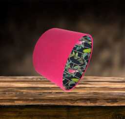 Pink Velvet Bird Lampshade For Ceiling & Table Lamps, Art Deco Geometric Drum Light Shade