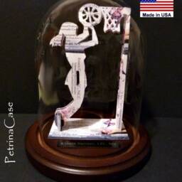 Basketball Player Business Card Sculpture Sports Gift With Glass Dome - thumbnail 3