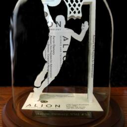 Basketball Player Business Card Sculpture Sports Gift With Glass Dome - thumbnail 2