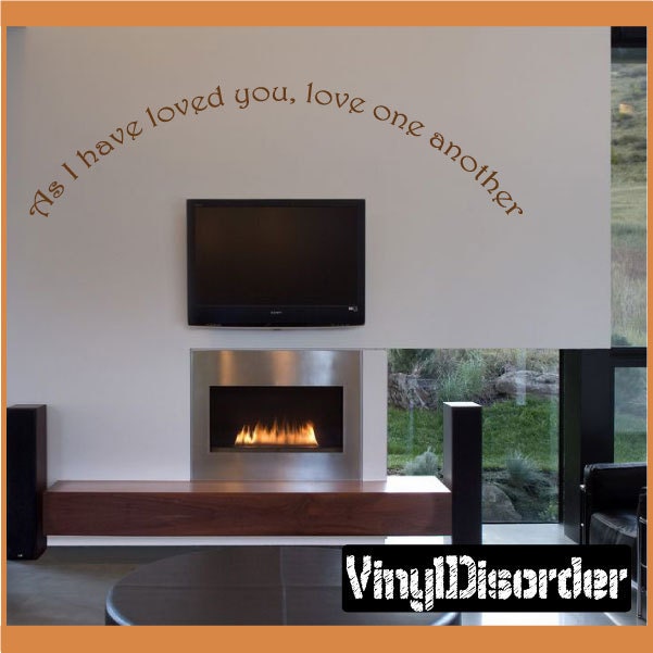As I Have Loved You, Love One Another - Vinyl Wall Decal Quotes Sticker Spiritualquotes06Et - image 1