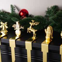Christmas Stocking Holder, Hanger Hook, Mantle Fireplace Home Decor - thumbnail 3