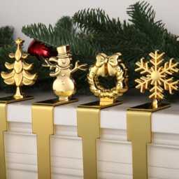 Christmas Stocking Holder, Hanger Hook, Mantle Fireplace Home Decor - thumbnail 2