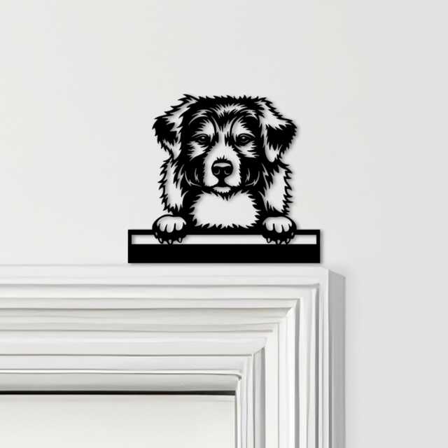 Door Topper Australian Shepherd Dog Various Colours Top Of Decorative Sign - Novelty Wall Decor, Frame Art, Art - image 1