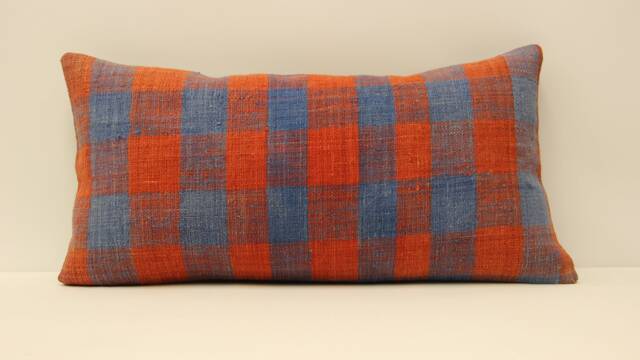 Pillow Covers Any Size Home Decor Decorative Cover Designer 12x24 Coral Kilim Lumbar Pillow Throw Covers 4Oa-238 - image 1