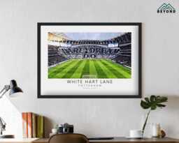 Tottenham Dare Dream Do White Hart Lane Art Print - Poster Impressionist Painting Drawing Gift For Him Football Fan Dad Spurs Fc Stadium - thumbnail 1