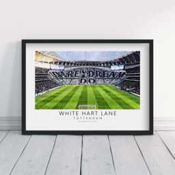 Tottenham Dare Dream Do White Hart Lane Art Print - Poster Impressionist Painting Drawing Gift For Him Football Fan Dad Spurs Fc Stadium - thumbnail 2