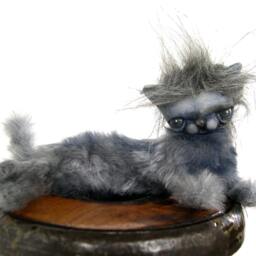 Bjd Or Blythe Cat Prop Gray Art Doll Plush Can Be Customized - thumbnail 2