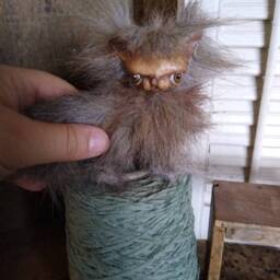 Bjd Or Blythe Cat Prop Gray Art Doll Plush Can Be Customized - thumbnail 4