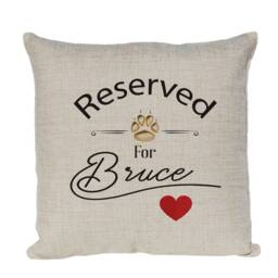 Personalised Linen Cushion Cover, Pet Paw Print Dog By Inspired Creative Design - thumbnail 2
