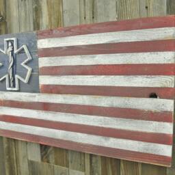 Emt Usa Hybrid Wood Flag 3D Wall Hanging - thumbnail 2