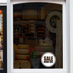 Sale Now On Shop Window Sticker Vinyl Decal Retail Display - thumbnail 3