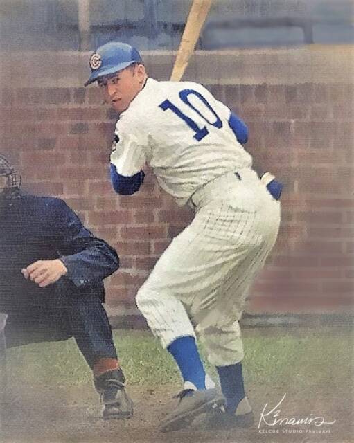 Ron Santo Chicago Cubs Hof Art Print 1969 Oil Process Style - image 1