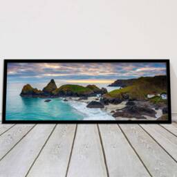 Kynance Cove. Panoramic Framed Picture Print, Cornwall Beach Scene. A Choice Of Frames - thumbnail 2