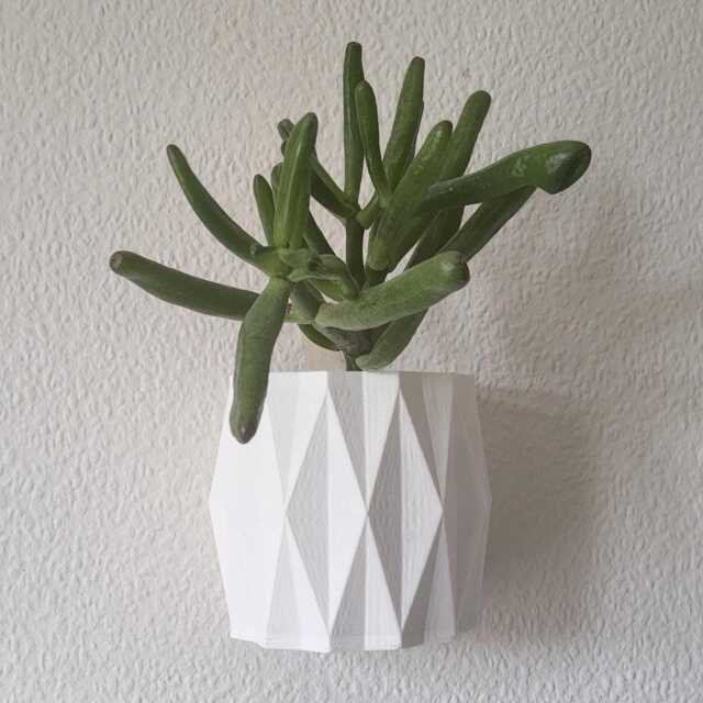 The Diamond Wall Planter, Modern Plant Pot For Interiors - image 1