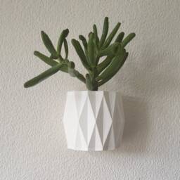 The Diamond Wall Planter, Modern Plant Pot For Interiors - thumbnail 3