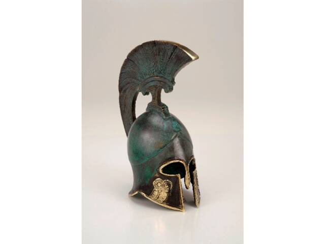 Bronze Ancient Greek Helmet - Athena - image 1