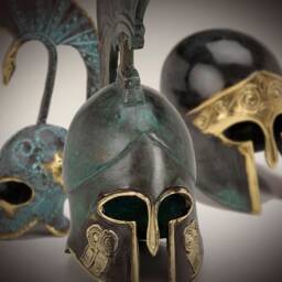 Bronze Ancient Greek Helmet - Athena - thumbnail 4