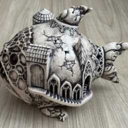 Ceramic Mobidik Figurine, Unique Collectible Sculpture - thumbnail 2