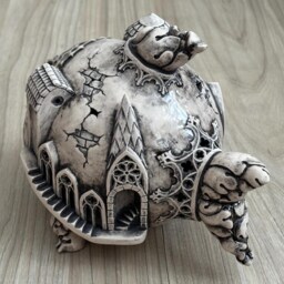 Ceramic Mobidik Figurine, Unique Collectible Sculpture - thumbnail 3