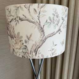 Handmade Lampshade in Laura Ashley Belvedere Soft Truffle Peacock Fabric, Various Sizes Available, Ceiling Or Table/Floor Lamp Options - thumbnail 2