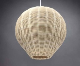 Hand Woven Cane Pendant Light-Countryside Light Fixtures-Rustic Lighting-Pendant Lighting-Ceiling Lamps-Lamp Fixtures-Decorative Lighting