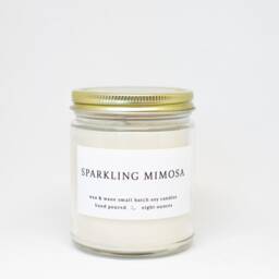 Sparkling Mimosa Scented Soy Candle - Citrus Champagne, Vegan Gift - thumbnail 2