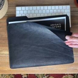 Personalized Leather File Folder Usa Made Document Organizer - thumbnail 3