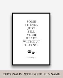 Personalised Pet Wall Art Prints Posters Pictures Contemporary Typography/Frame Not Included - thumbnail 1