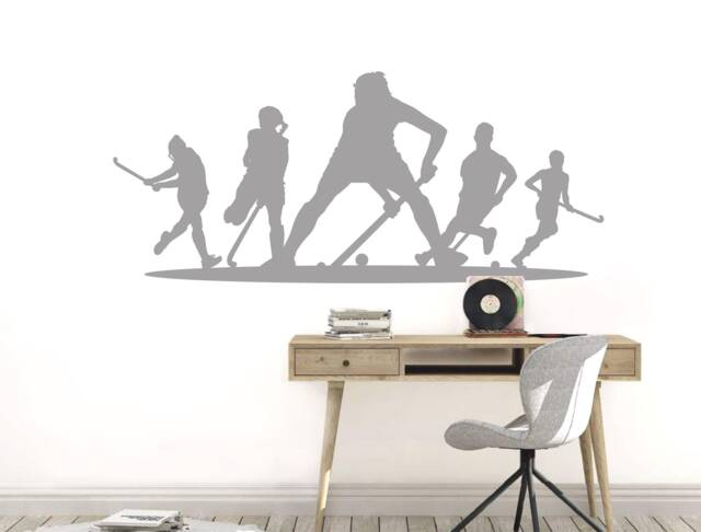 Field Hockey Wall Sticker, Decal, Art, Sport Decor, Sports Stickers, Decals - image 1