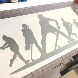 Field Hockey Wall Sticker, Decal, Art, Sport Decor, Sports Stickers, Decals - thumbnail 2