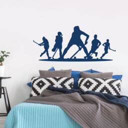 Field Hockey Wall Sticker, Decal, Art, Sport Decor, Sports Stickers, Decals - thumbnail 3