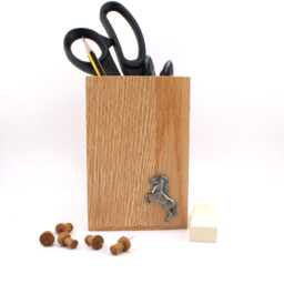 Rearing Horse Pencil & Pen Pot, Desk Tidy - thumbnail 3